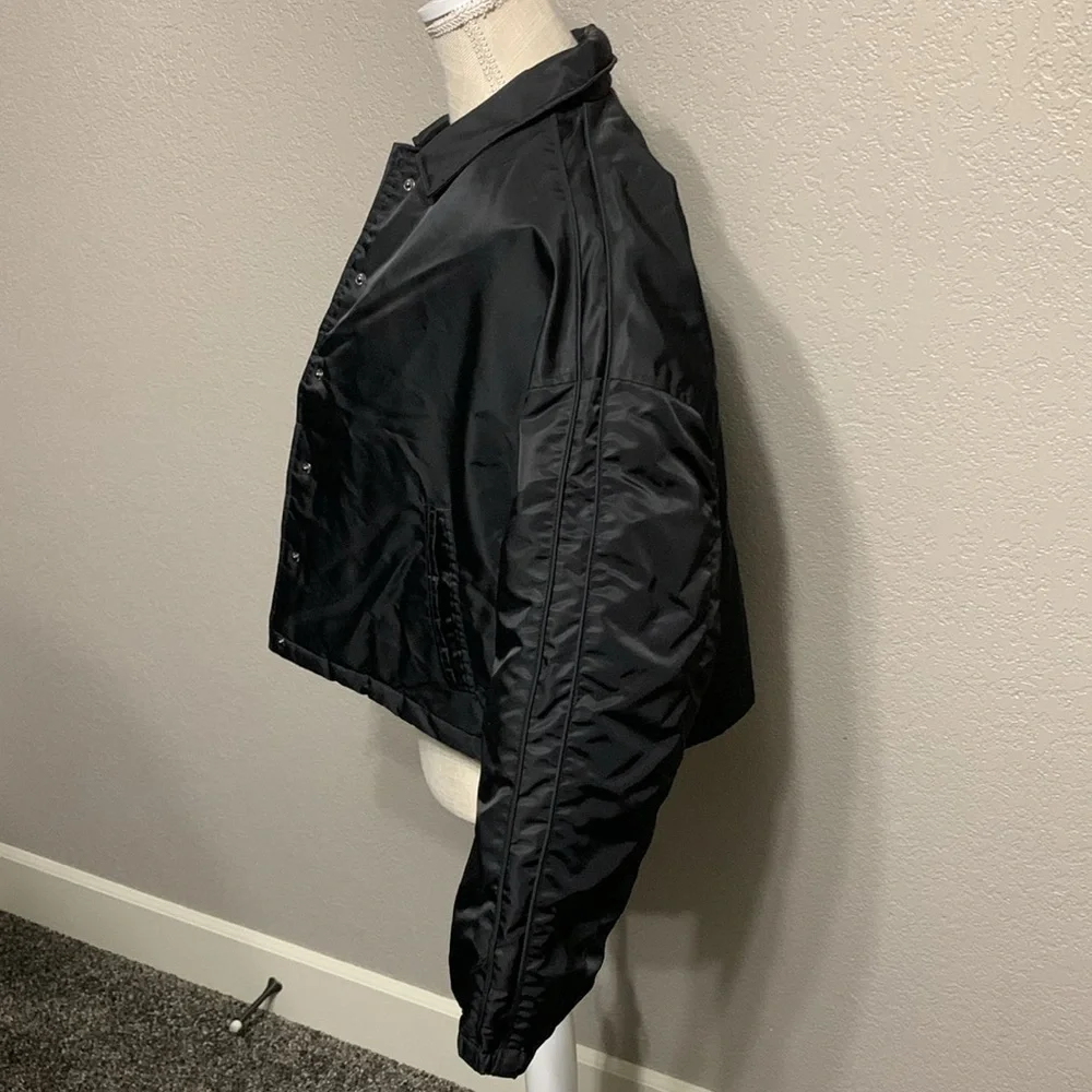 Hudson Black Boxy Crop Jacket S